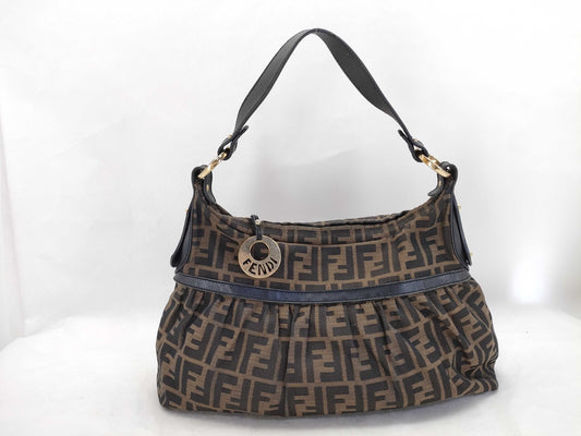 FENDI Zucca pattern one-shoulder brown shoulder bag