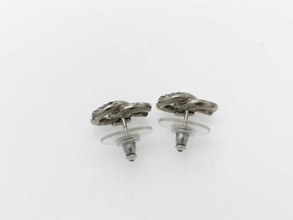 CHANEL Coco Mark Color Stone Coco Earrings Silver Earrings