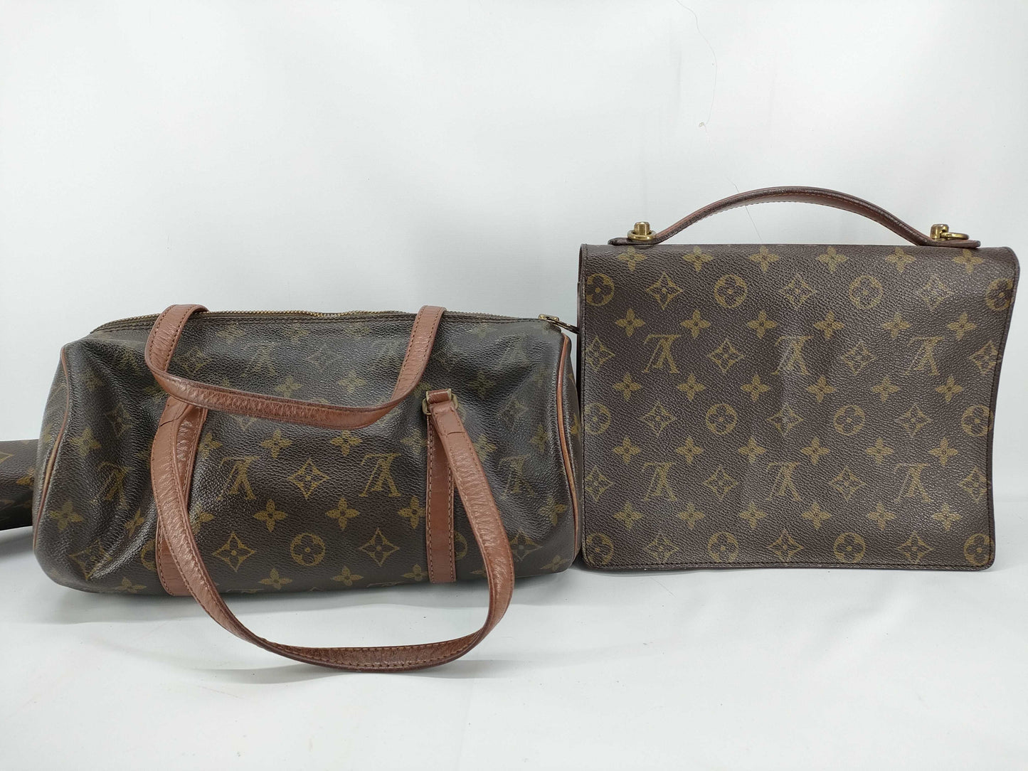 LOUIS VUITTON Monogram Old Papillon M51366TH0910 / Monceau M51185A21920 Handbag