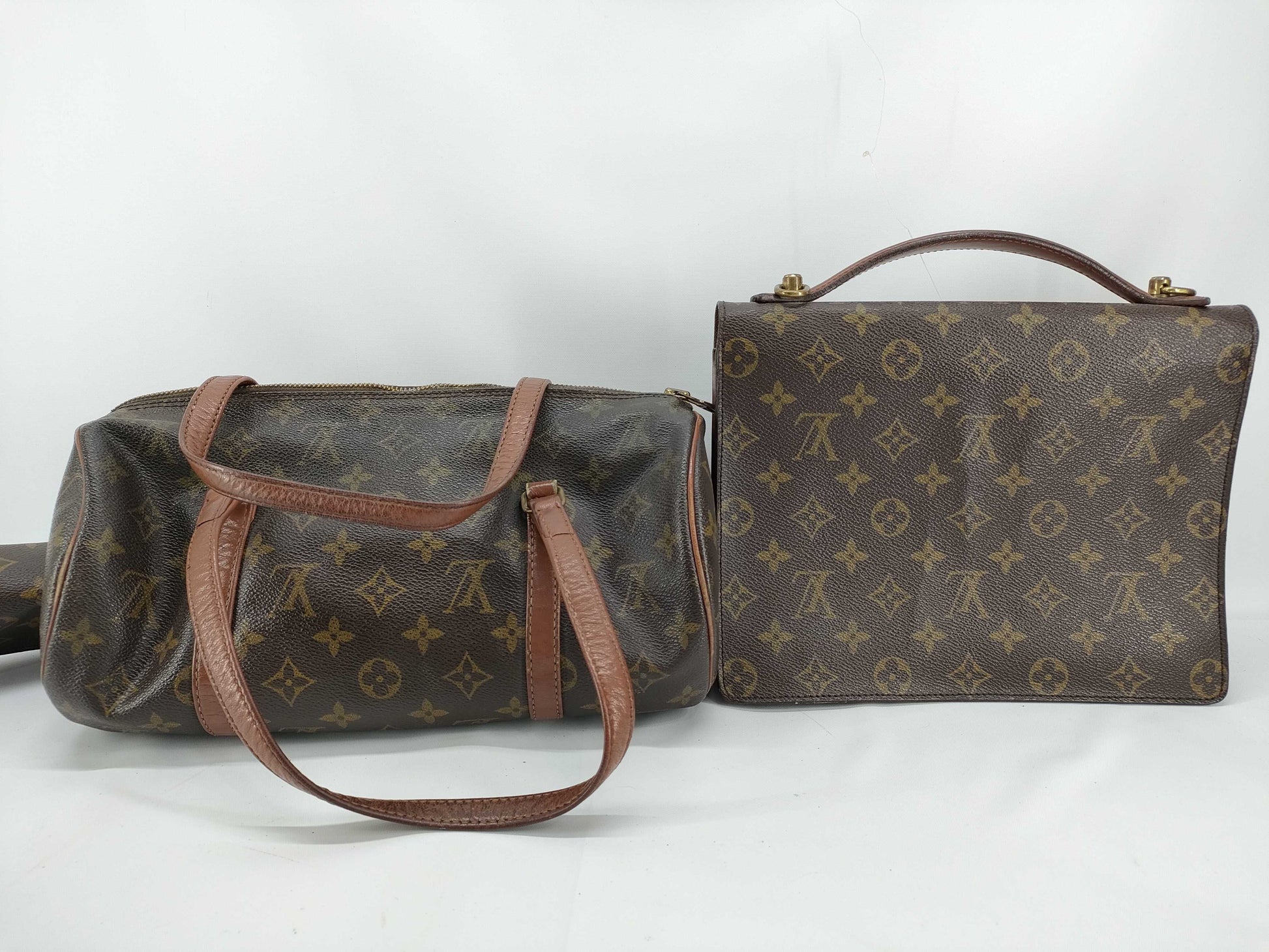 LOUIS VUITTON Monogram Old Papillon M51366TH0910 / Monceau M51185A21920 Handbag