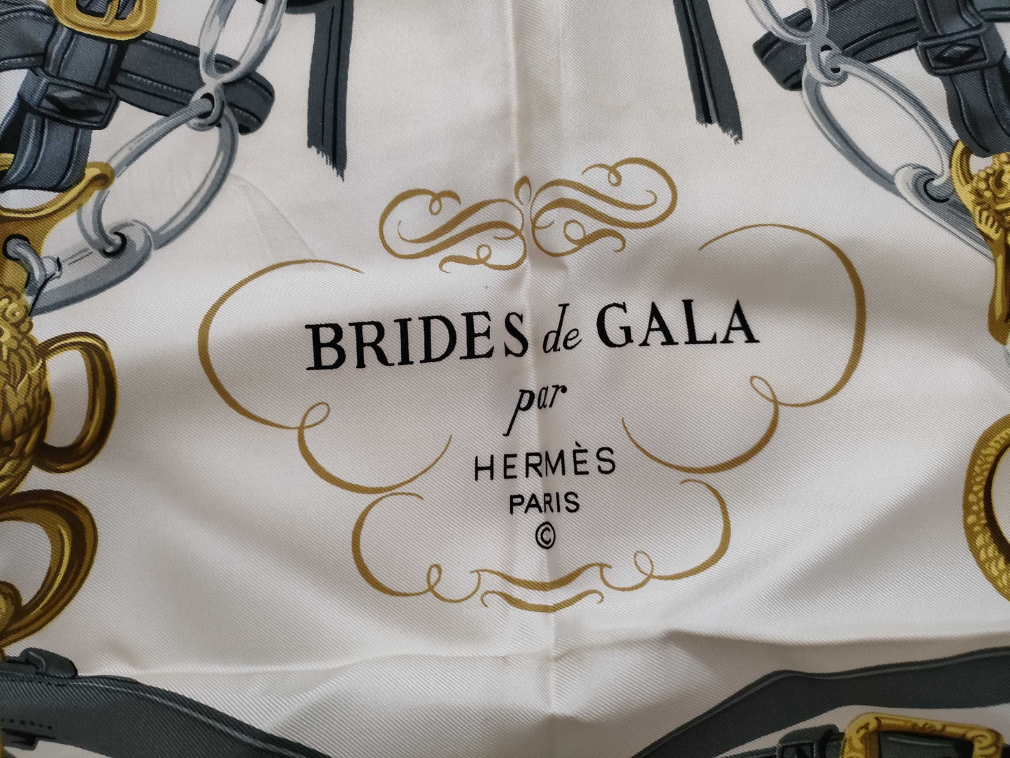 HERMES Carre Hermes Carre 90 BRIDES de GALA Ceremonial Bridle Other Accessories