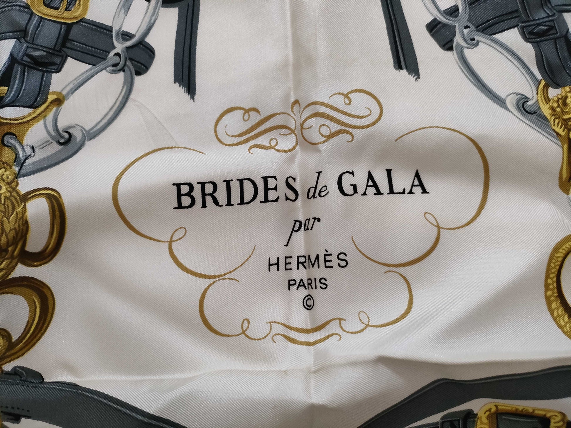 HERMES Carre Hermes Carre 90 BRIDES de GALA Ceremonial Bridle Other Accessories