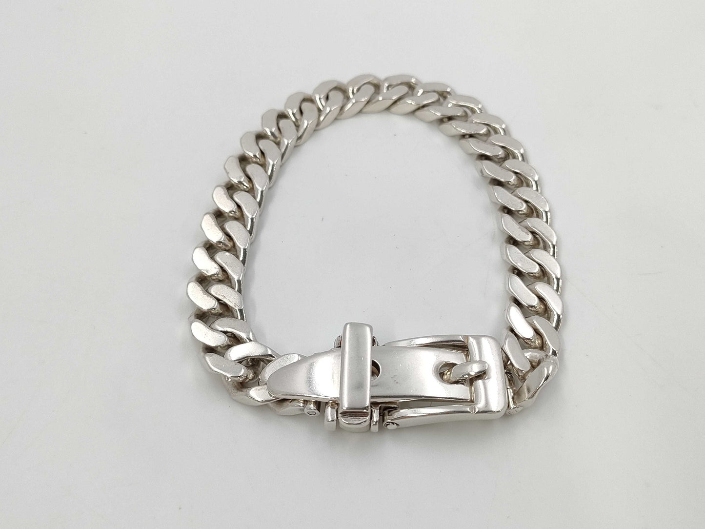 HERMES HERMES Early Boucle Cellier Vintage Bracelet 925 / 53.8g Bracelet/Bangle