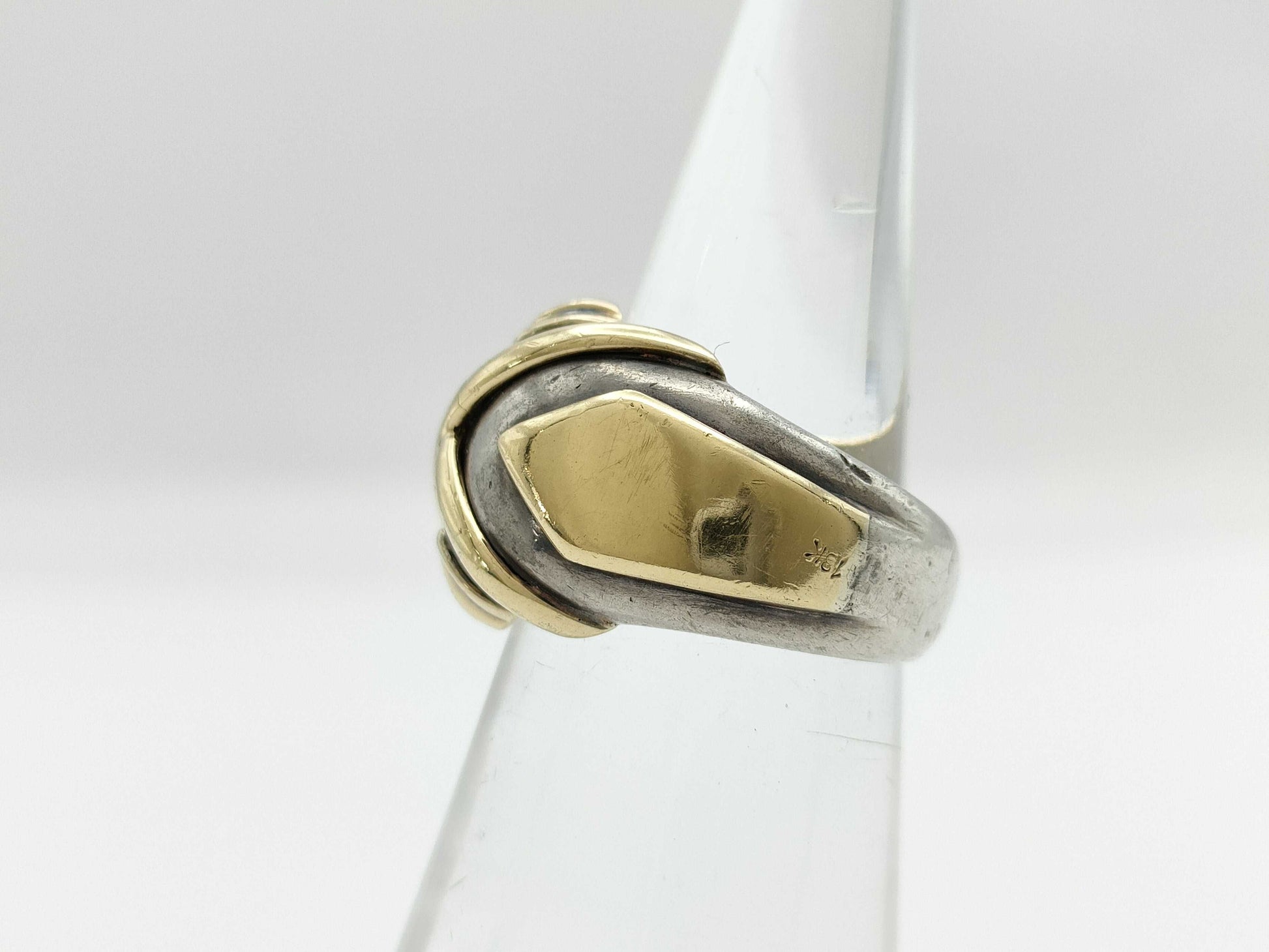 HERMES combination vintage ring size 9