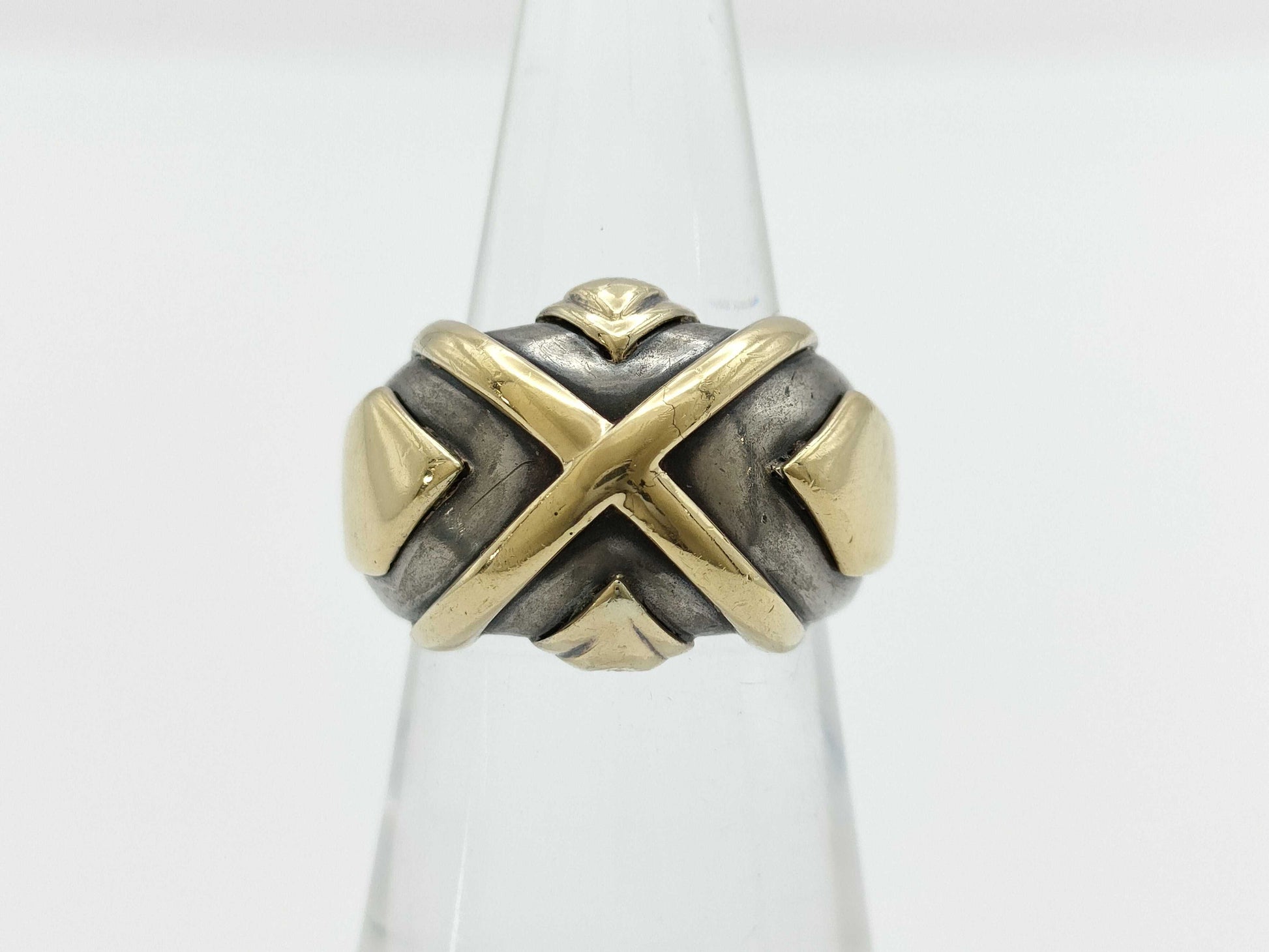 HERMES combination vintage ring size 9