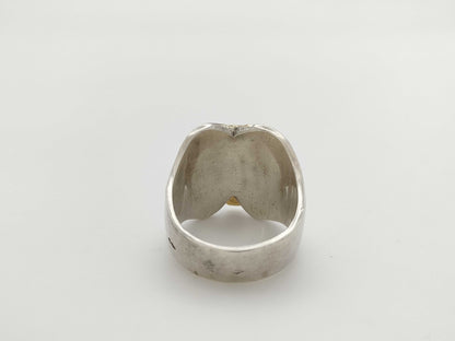 HERMES Zipper Motif Ring, Combination Colors, Size 13