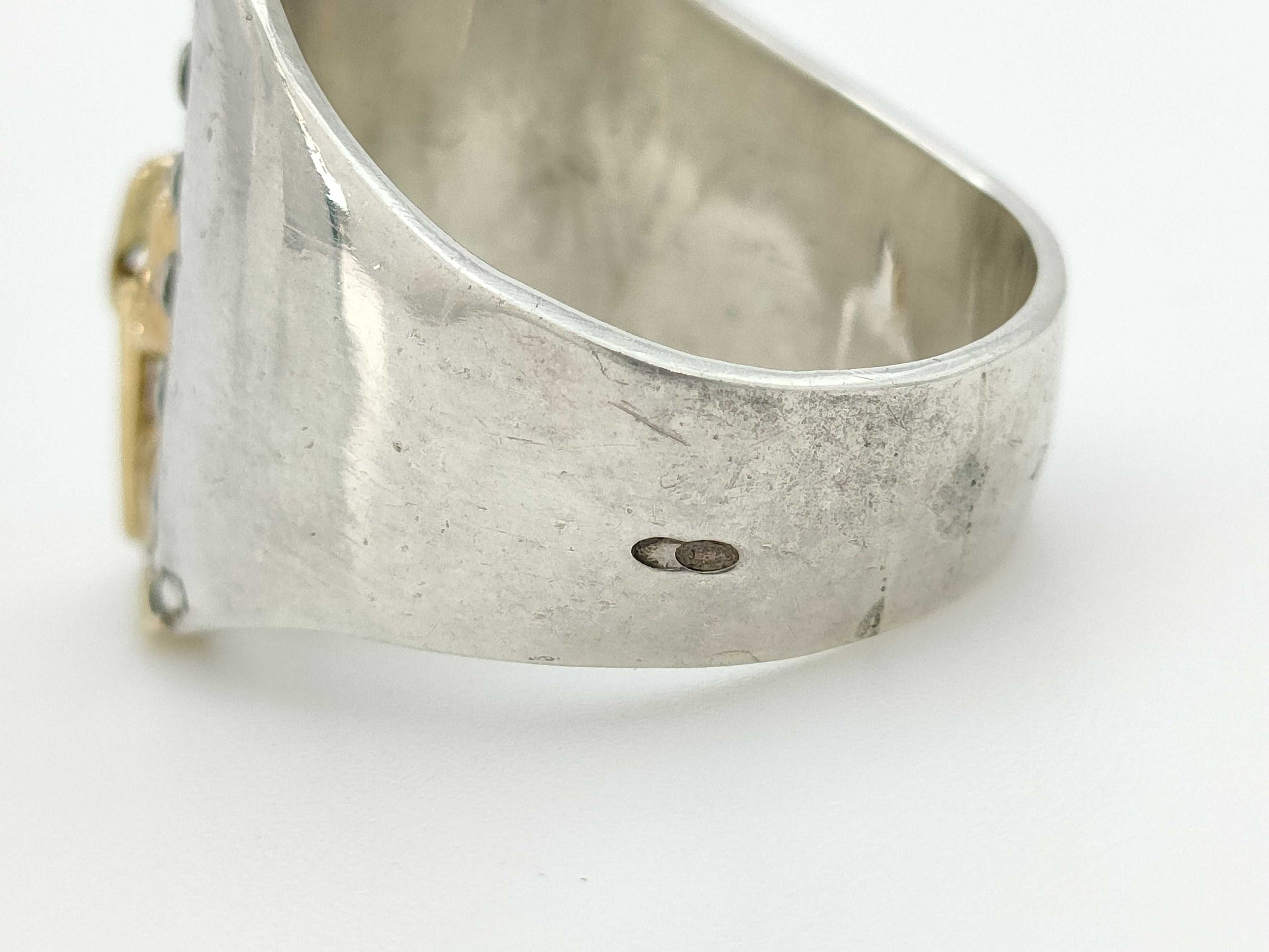 HERMES Zipper Motif Ring, Combination Colors, Size 13
