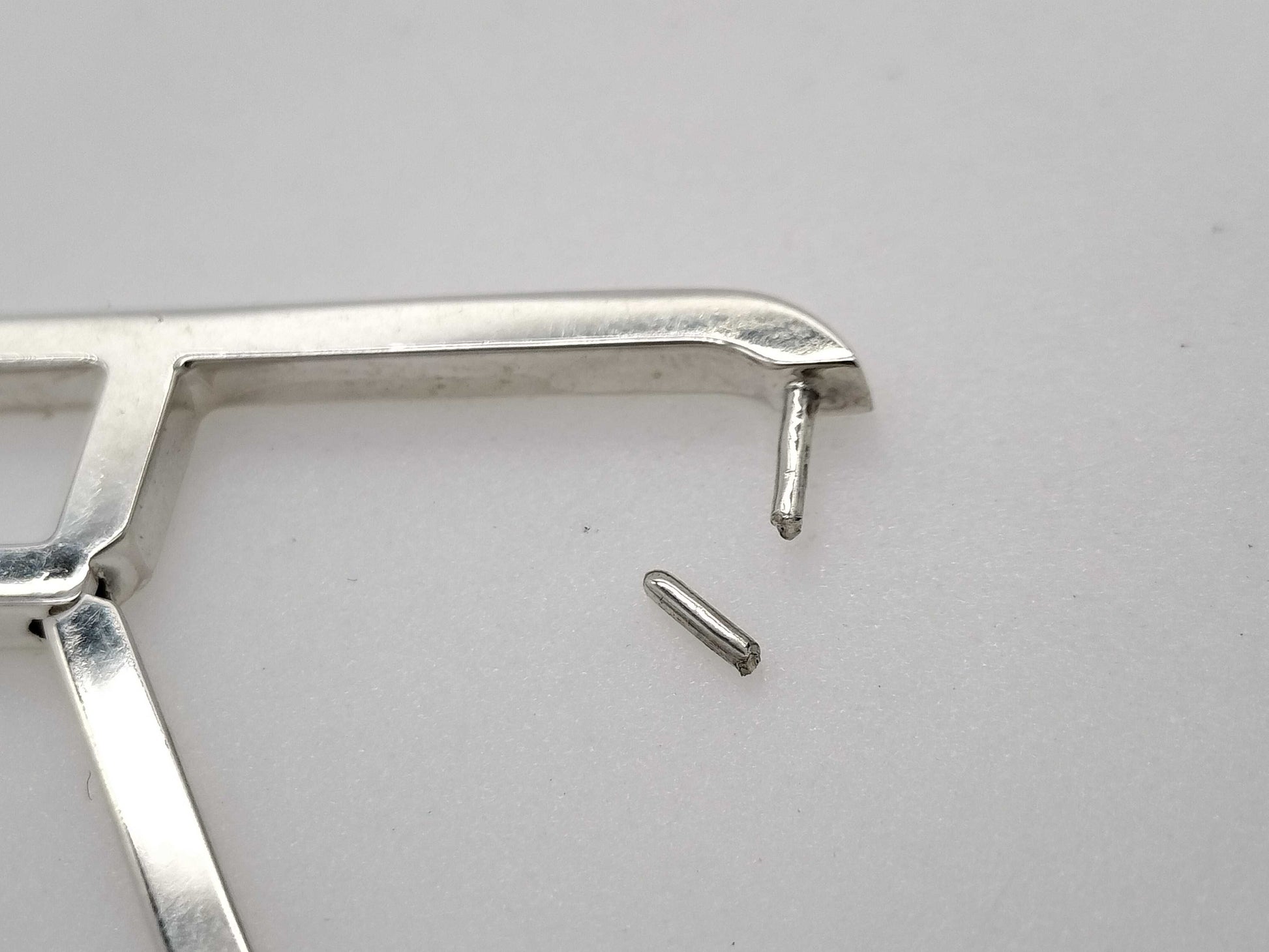 HERMES HERMES Eva Chaine d'Ancre Silver Earrings