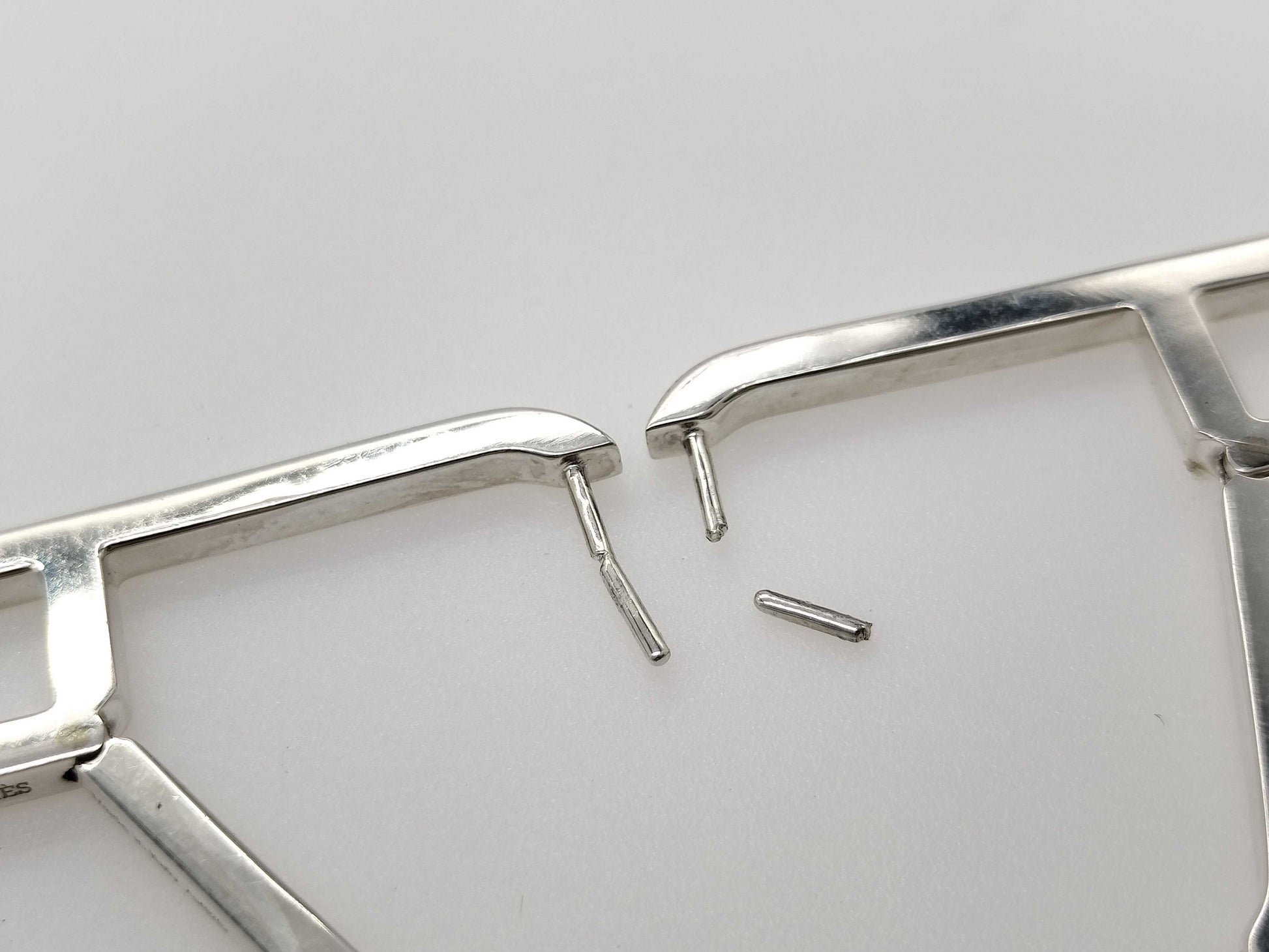 HERMES HERMES Eva Chaine d'Ancre Silver Earrings
