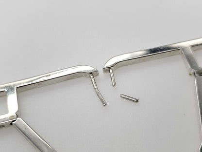 HERMES HERMES Eva Chaine d'Ancre Silver Earrings