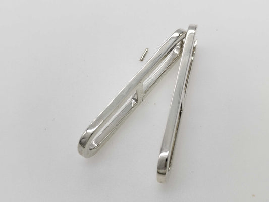 HERMES HERMES Eva Chaine d'Ancre Silver Earrings
