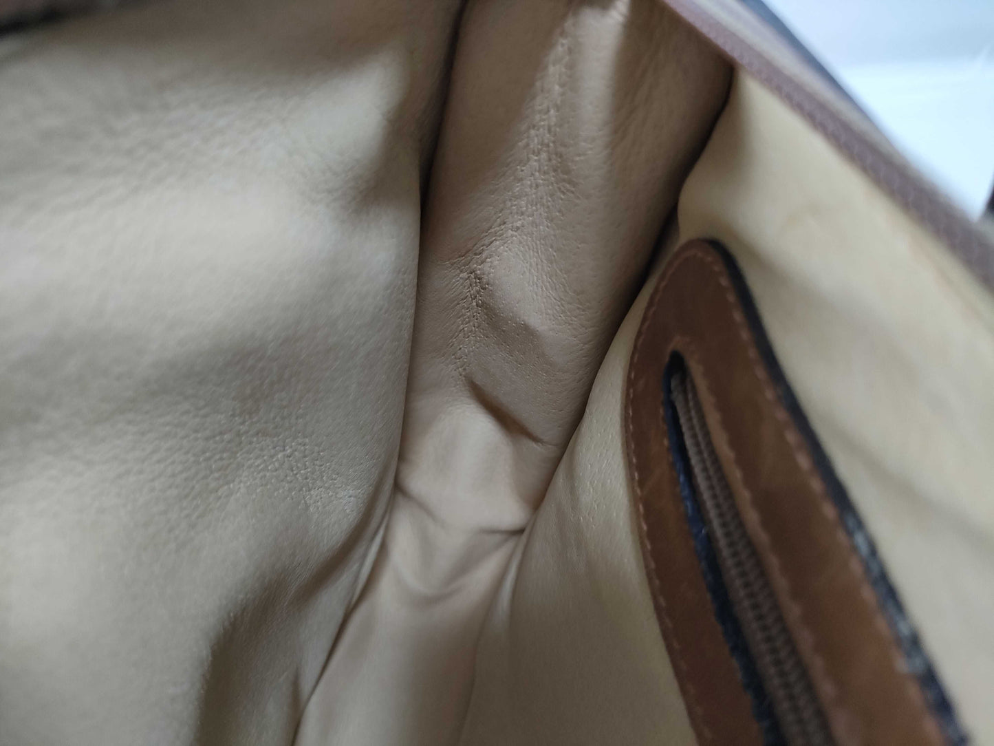 GUCCI 067 Shoulder Bag, Old Gucci Micro GG Canvas and Leather, Brown Shoulder Bag