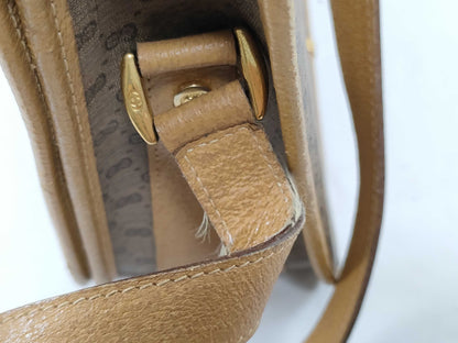GUCCI 001116 Micro GG Shoulder Bag in GG Supreme Canvas, Camel