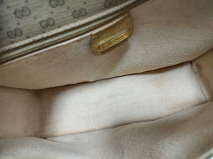 GUCCI 001116 Micro GG Shoulder Bag in GG Supreme Canvas, Camel