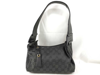 GUCCI 92699 Shoulder Bag, GG Canvas, One-Shoulder, Black