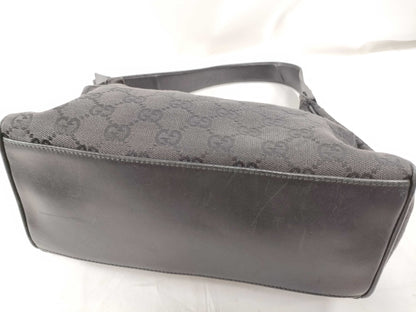 GUCCI 92699 Shoulder Bag, GG Canvas, One-Shoulder, Black