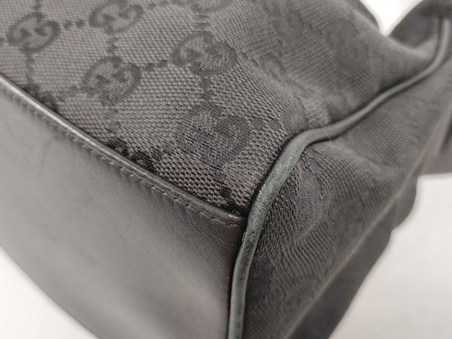 GUCCI 92699 Shoulder Bag, GG Canvas, One-Shoulder, Black