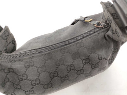 GUCCI 92699 Shoulder Bag, GG Canvas, One-Shoulder, Black