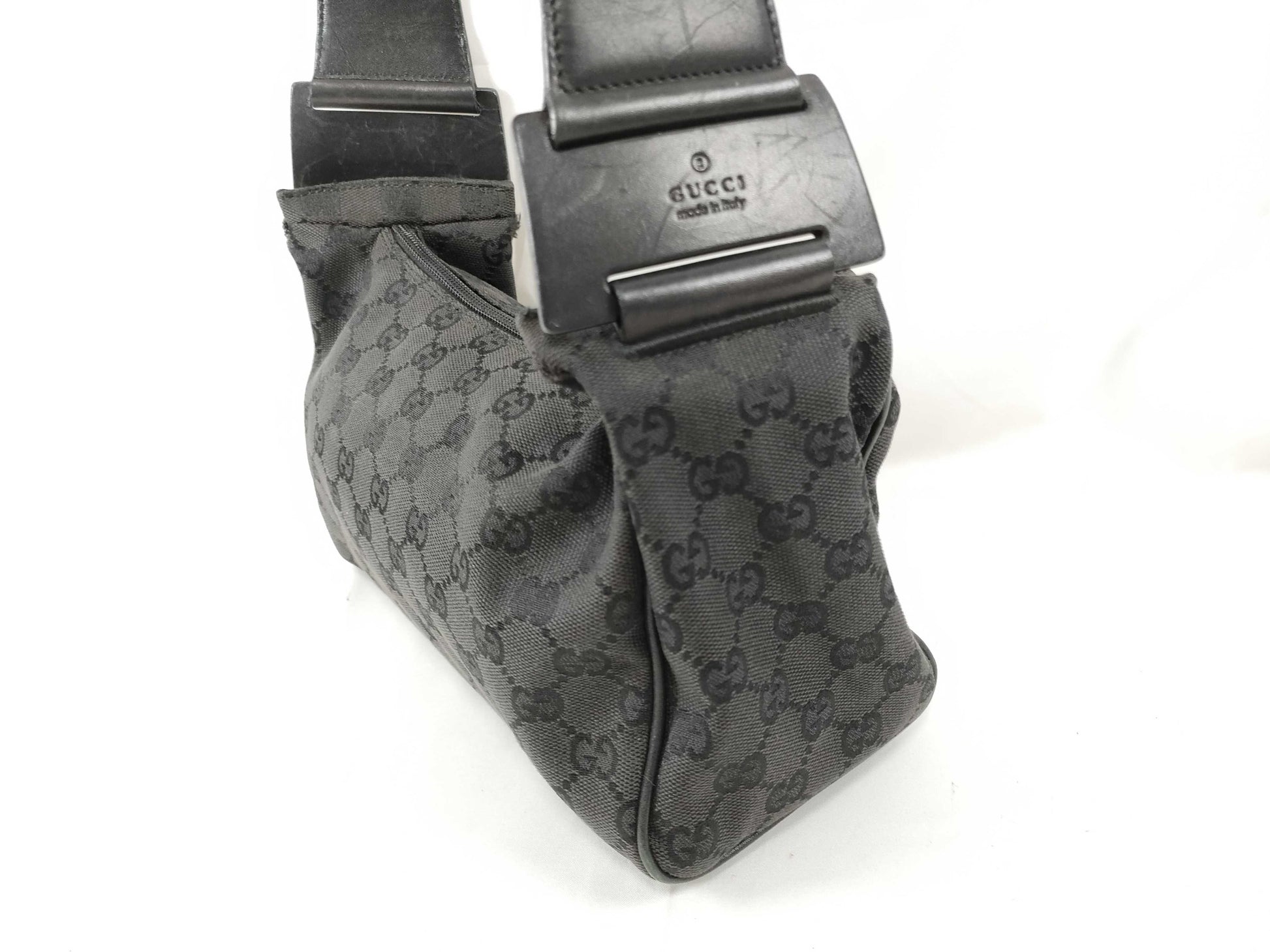 GUCCI 92699 Shoulder Bag, GG Canvas, One-Shoulder, Black