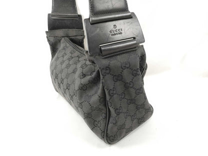 GUCCI 92699 Shoulder Bag, GG Canvas, One-Shoulder, Black
