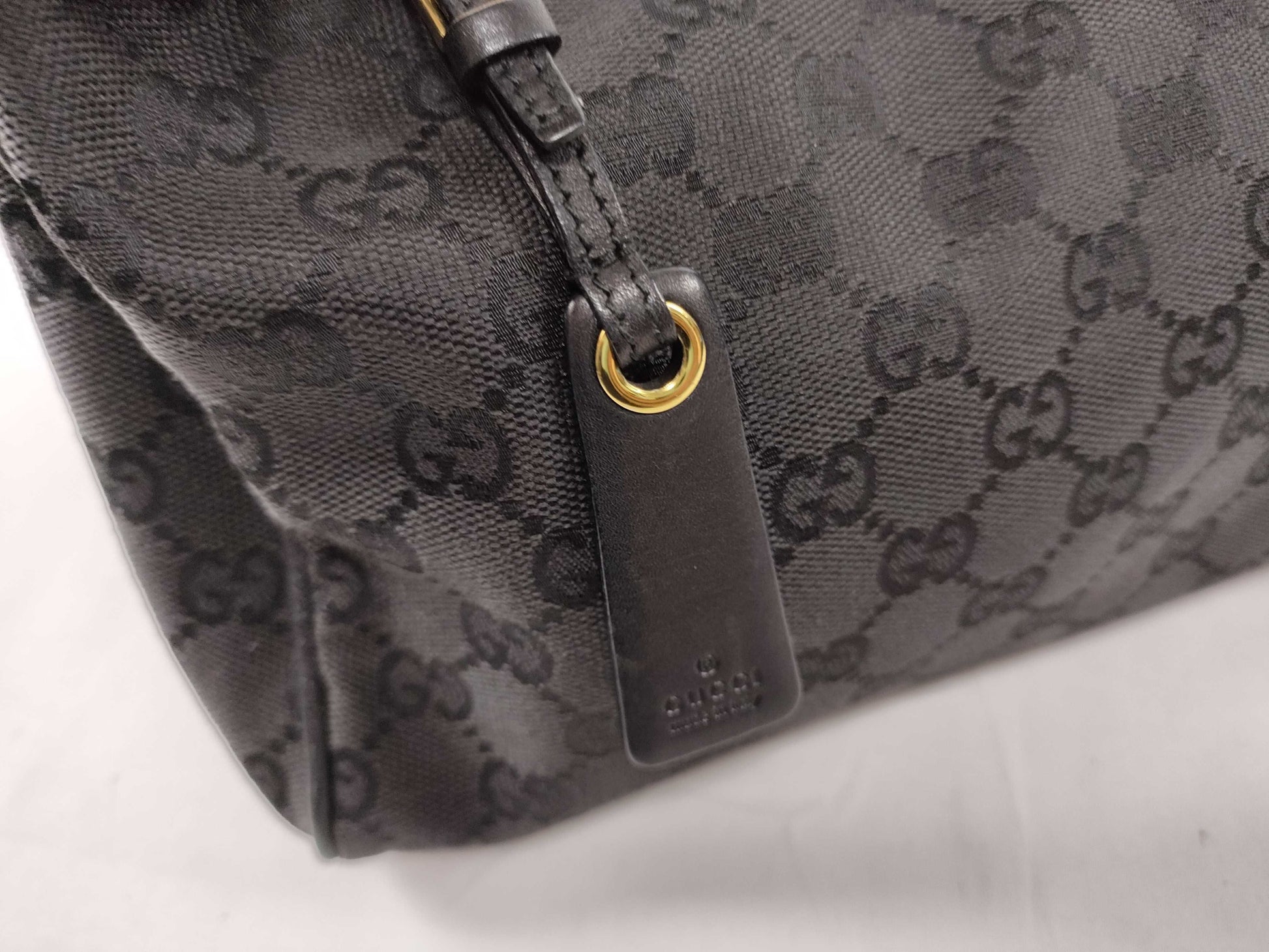 GUCCI 92699 Shoulder Bag, GG Canvas, One-Shoulder, Black
