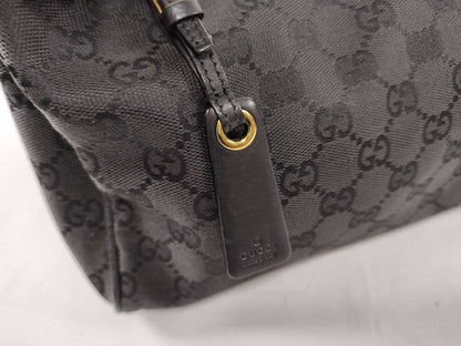 GUCCI 92699 Shoulder Bag, GG Canvas, One-Shoulder, Black