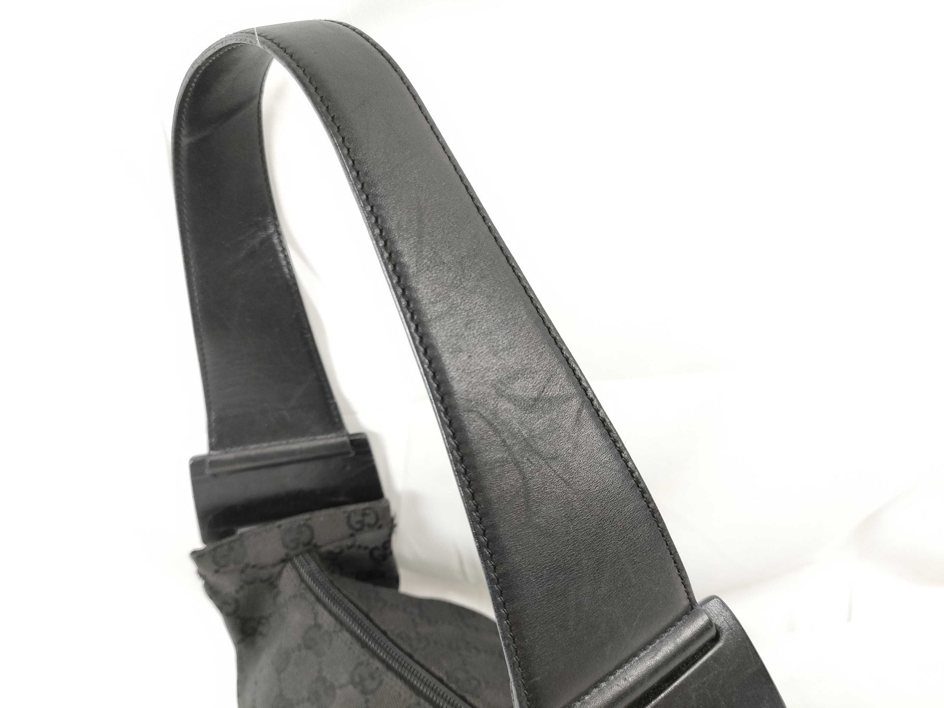 GUCCI 92699 Shoulder Bag, GG Canvas, One-Shoulder, Black