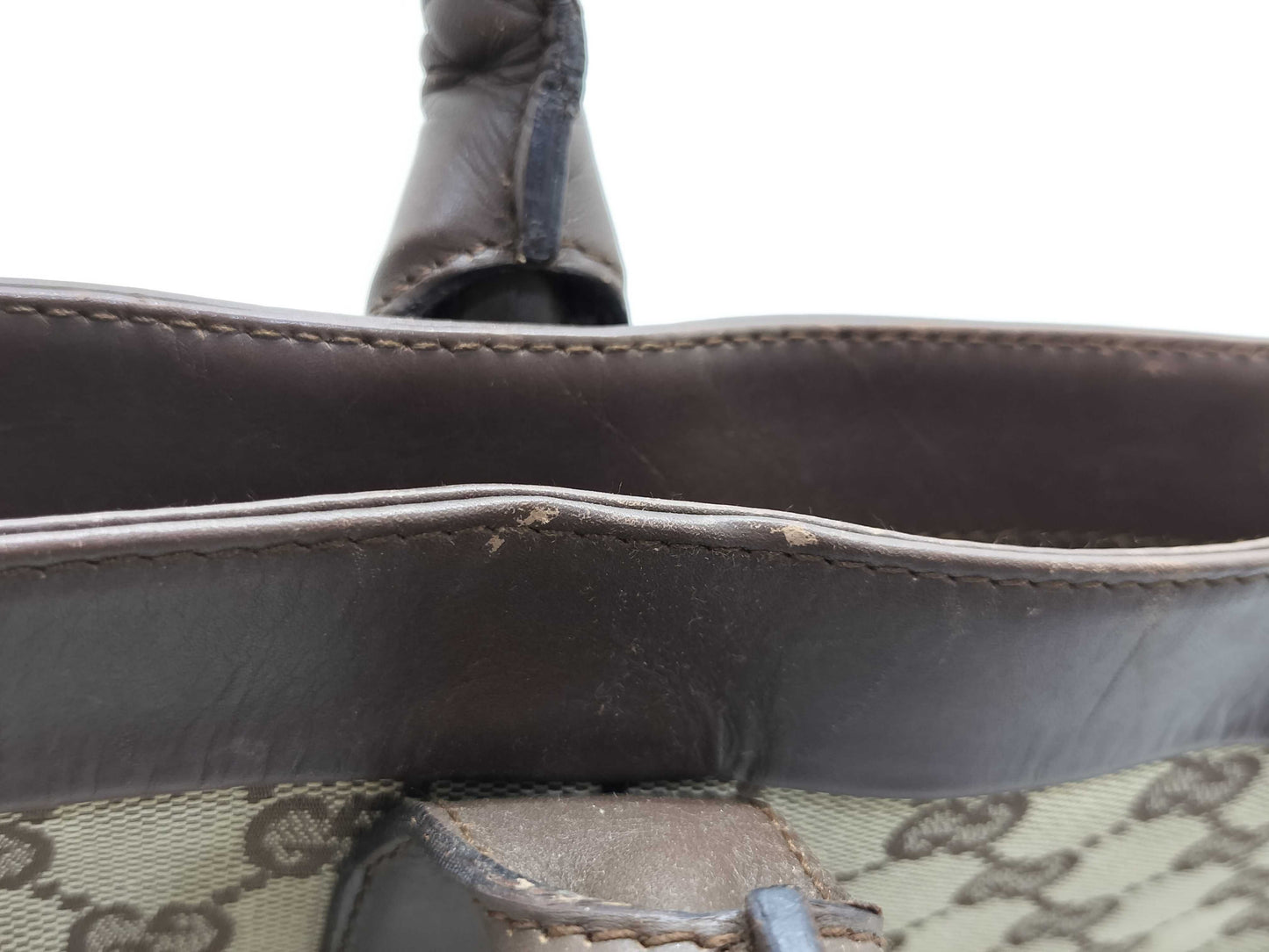 GUCCI GG Canvas Gucci 002・1119 Handbag GG Canvas Brown Handbag