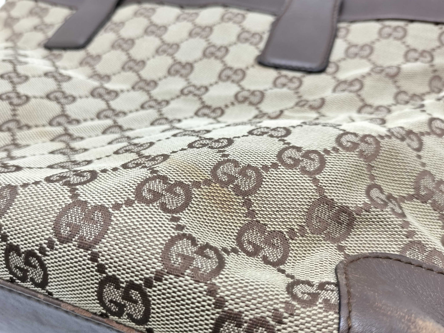 GUCCI GG Canvas Gucci 002・1119 Handbag GG Canvas Brown Handbag