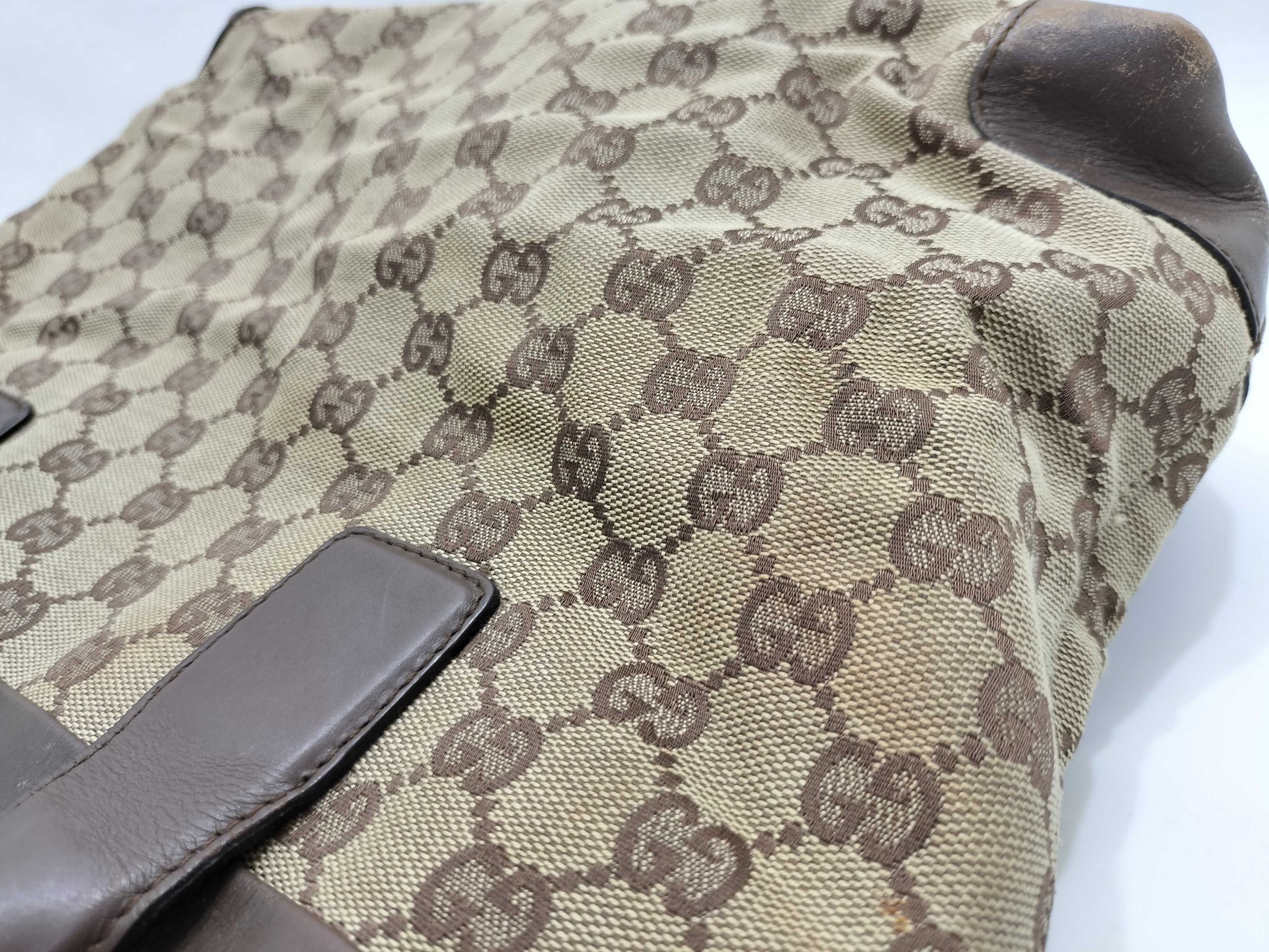 GUCCI GG Canvas Gucci 002・1119 Handbag GG Canvas Brown Handbag