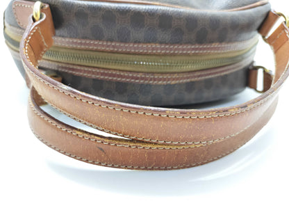 CELINE M93 Macadam Handbag, Brown PVC