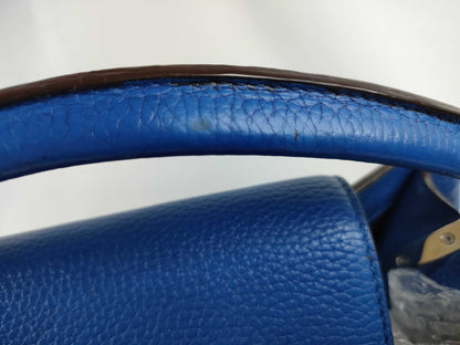 LOUIS VUITTON M94678 LOUIS VUITTON Capucines Blue Handbag