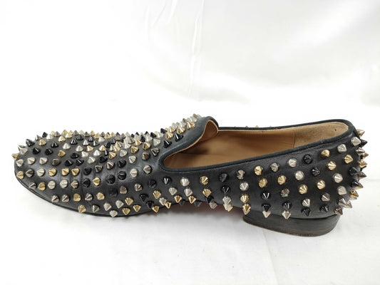 Christian Louboutin Studded Loafers Slip-On Men's Business Shoes