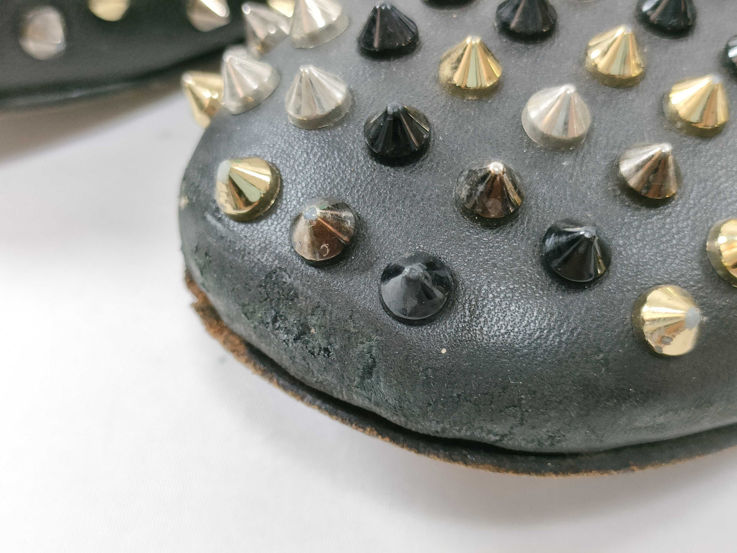 Christian Louboutin Studded Loafers Slip-On Men's Business Shoes