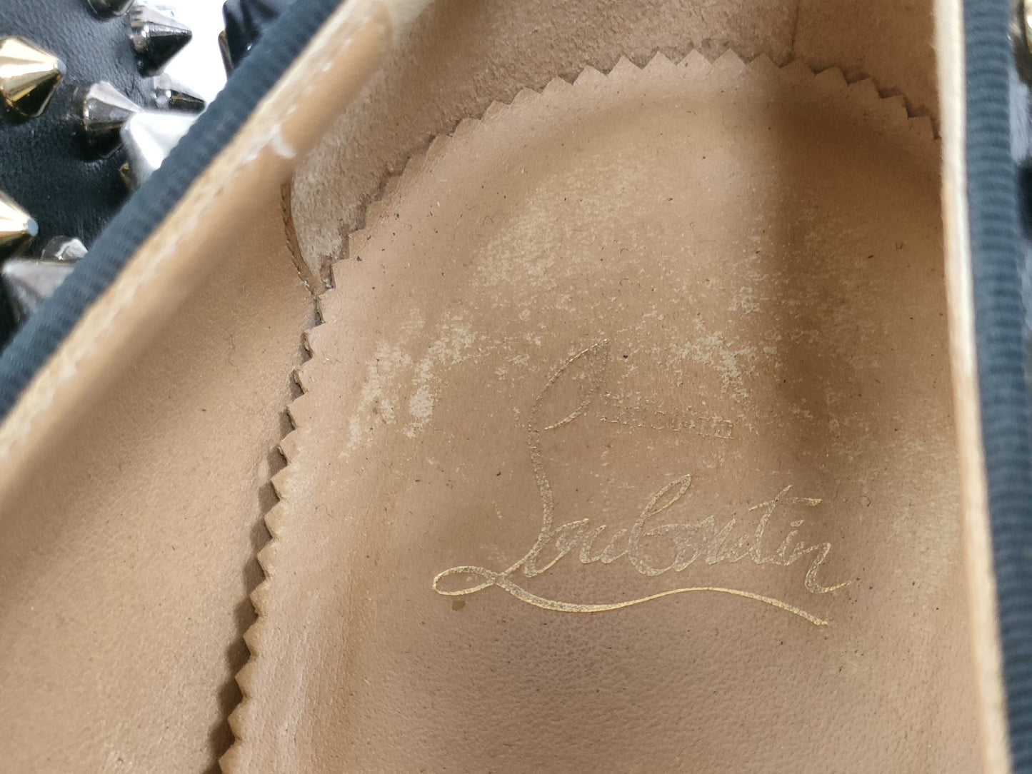 Christian Louboutin Studded Loafers Slip-On Men's Business Shoes