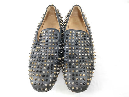Christian Louboutin Studded Loafers Slip-On Men's Business Shoes