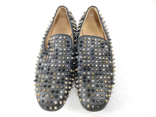 Christian Louboutin Studded Loafers Slip-On Men's Business Shoes