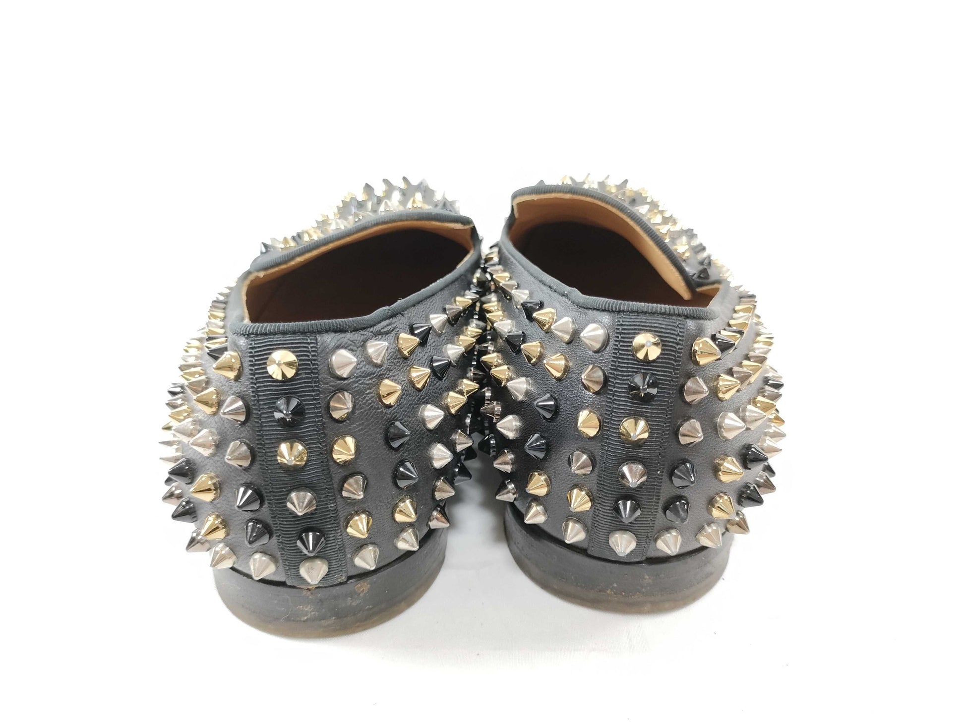 Christian Louboutin Studded Loafers Slip-On Men's Business Shoes