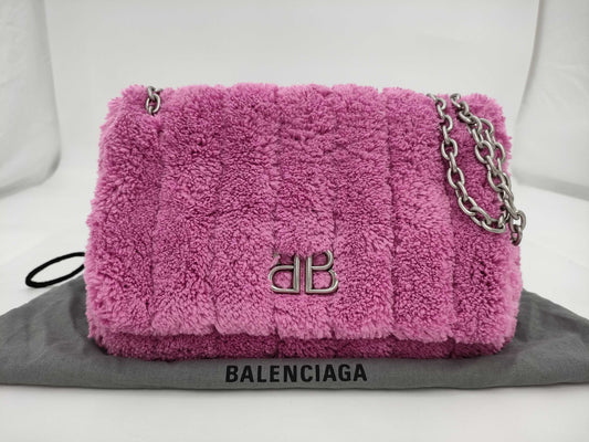 BALENCIAGA BALENCIAGA Monaco Chain Shoulder Bag Pink Bag
