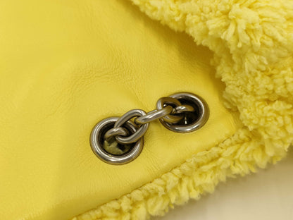 BALENCIAGA Monaco Chain Shoulder Bag, Yellow, Unused