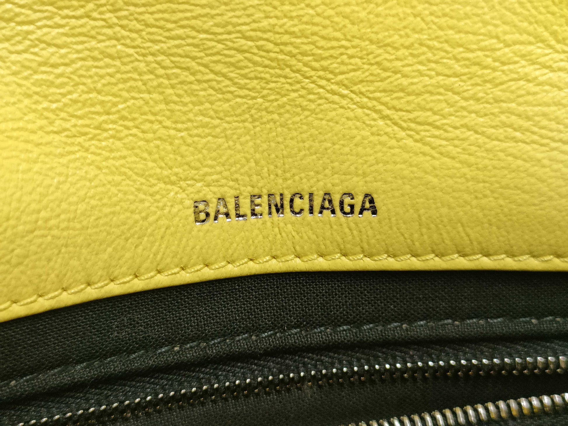 BALENCIAGA Monaco Chain Shoulder Bag, Yellow, Unused