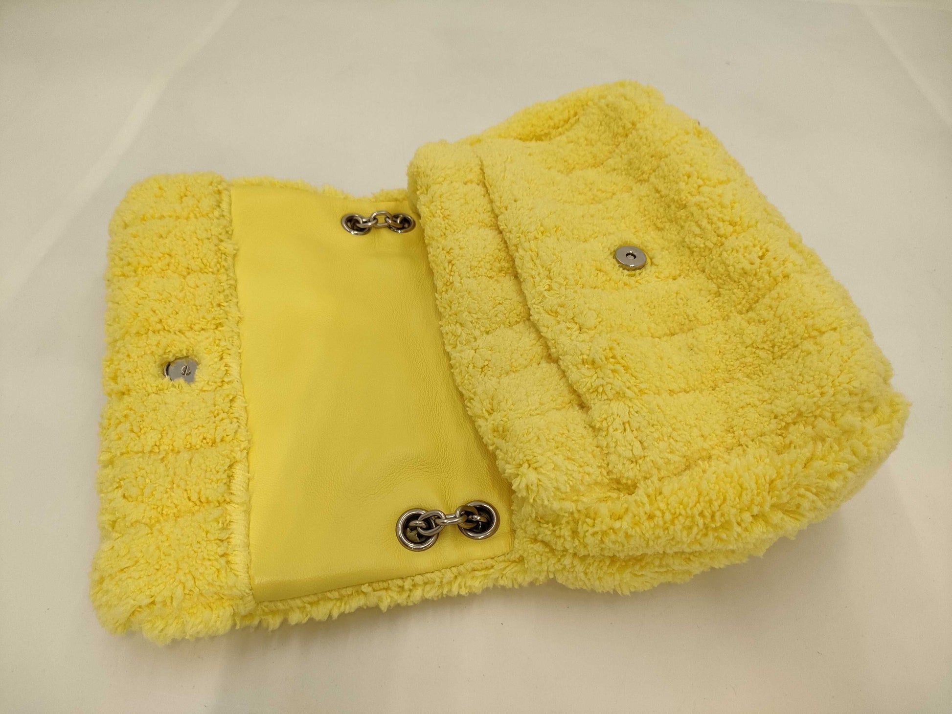 BALENCIAGA Monaco Chain Shoulder Bag, Yellow, Unused