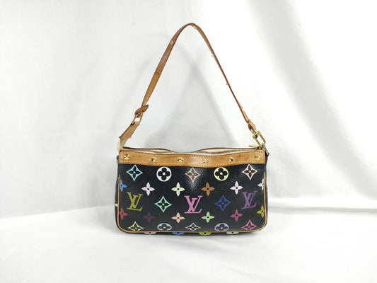 LOUIS VUITTON M92648 Monogram Multicolore Louis Vuitton Monogram Multicolore Pochette Accessoires Pouch M92648 SL10093 Hand Strap Handbag