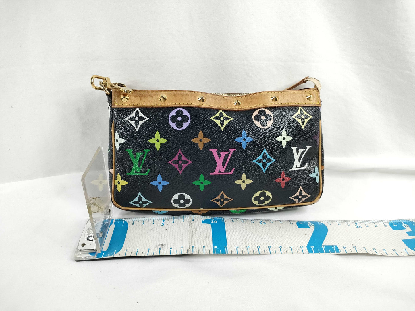 LOUIS VUITTON M92648 Monogram Multicolore Louis Vuitton Monogram Multicolore Pochette Accessoires Pouch M92648 SL10093 Hand Strap Handbag