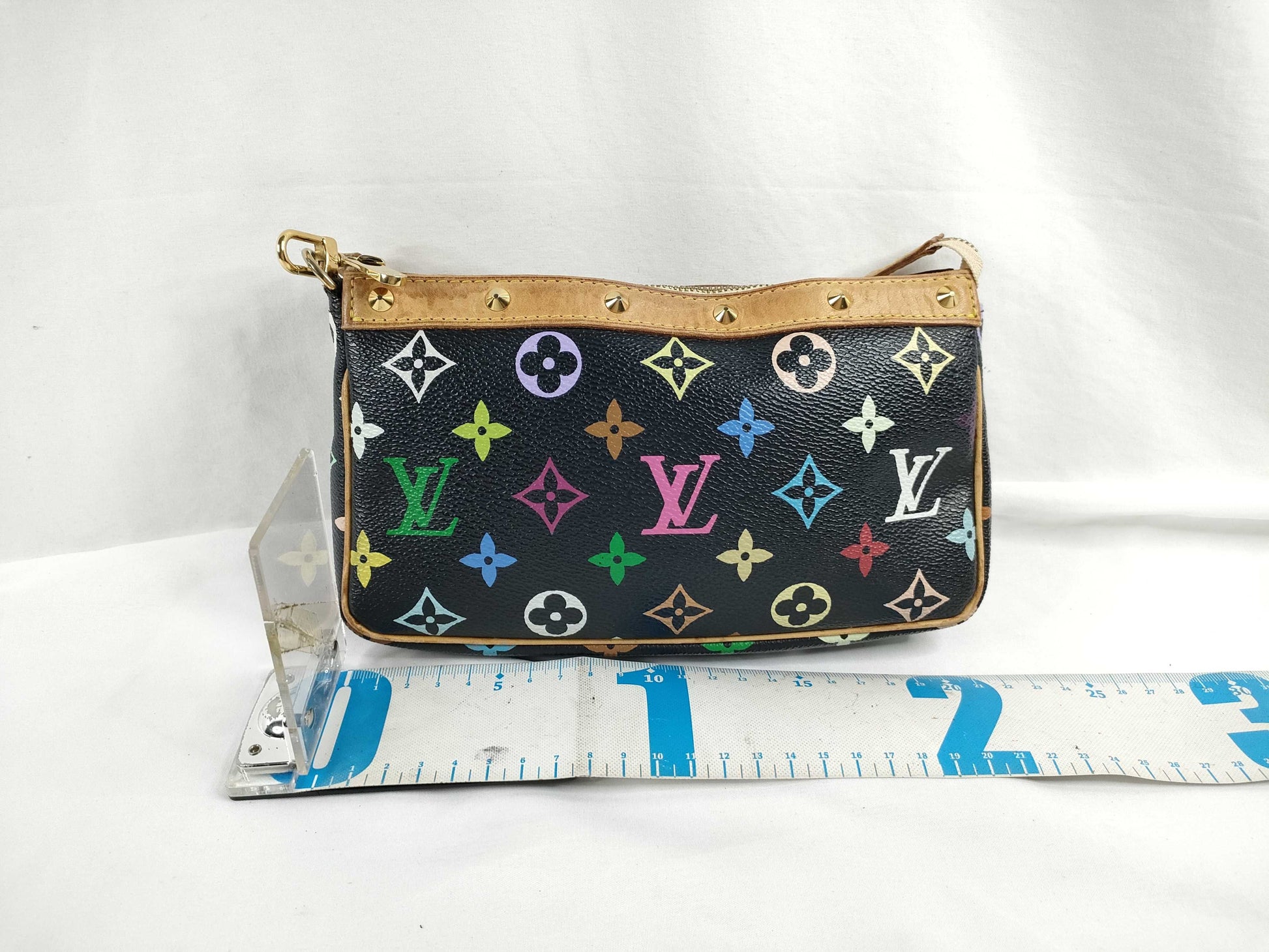 LOUIS VUITTON M92648 Monogram Multicolore Louis Vuitton Monogram Multicolore Pochette Accessoires Pouch M92648 SL10093 Hand Strap Handbag