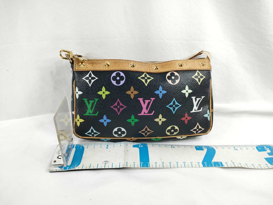 LOUIS VUITTON M92648 Monogram Multicolore Louis Vuitton Monogram Multicolore Pochette Accessoires Pouch M92648 SL10093 Hand Strap Handbag