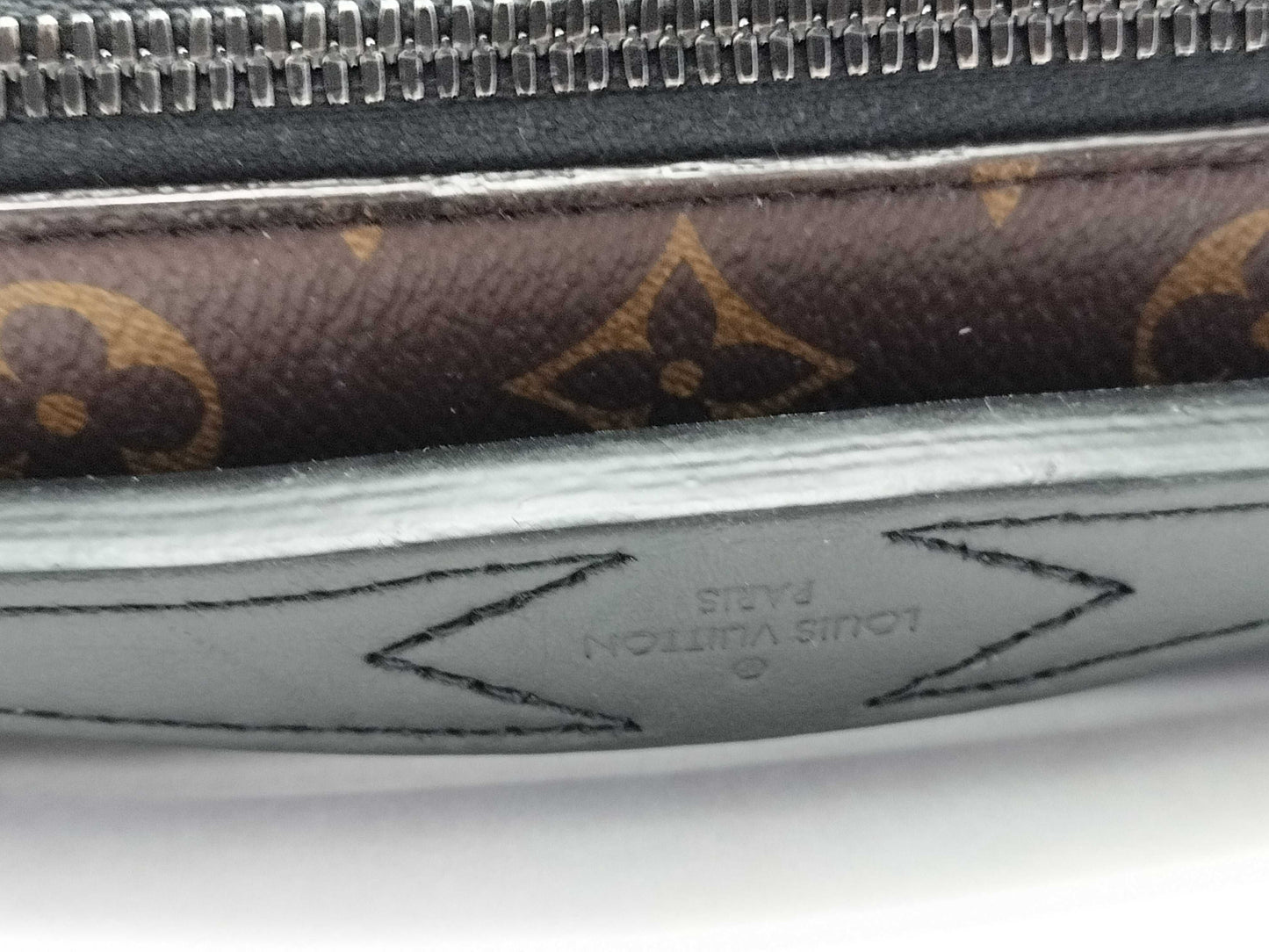 LOUIS VUITTON M45806 Monogram Macassar S-Lock Shoulder Bag, Brown, RFID Enabled