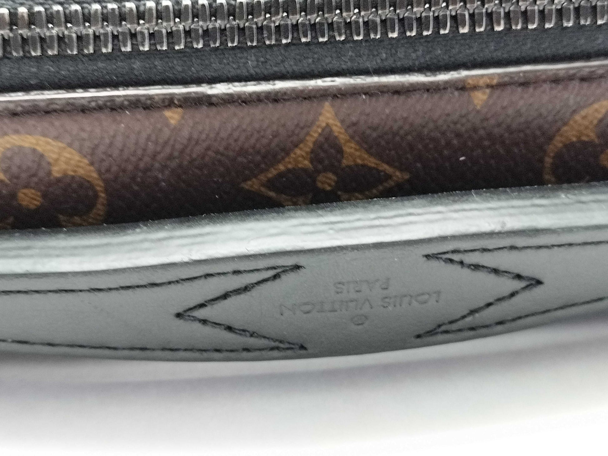 LOUIS VUITTON M45806 Monogram Macassar S-Lock Shoulder Bag, Brown, RFID Enabled