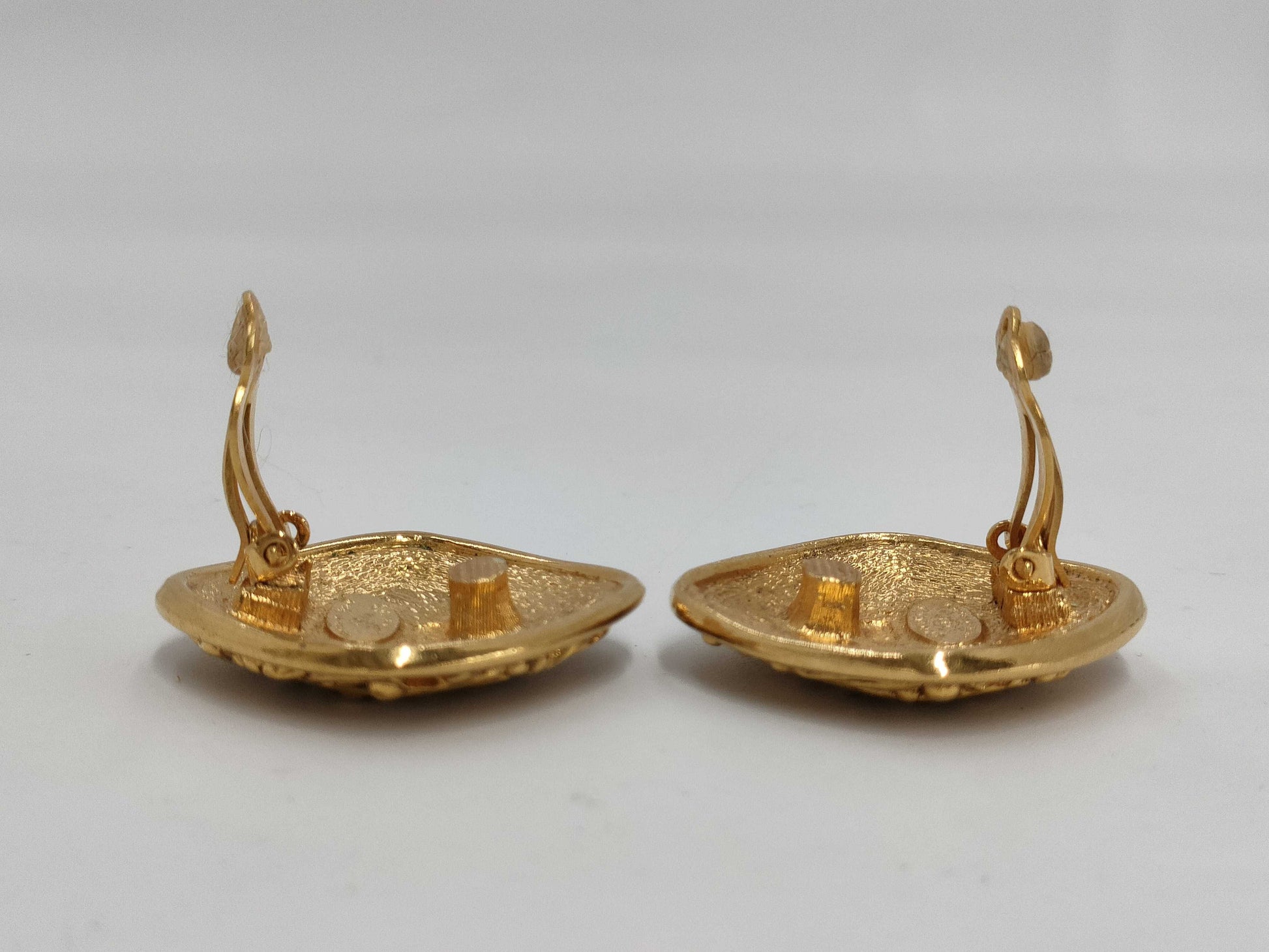CHANEL Square GP Earrings