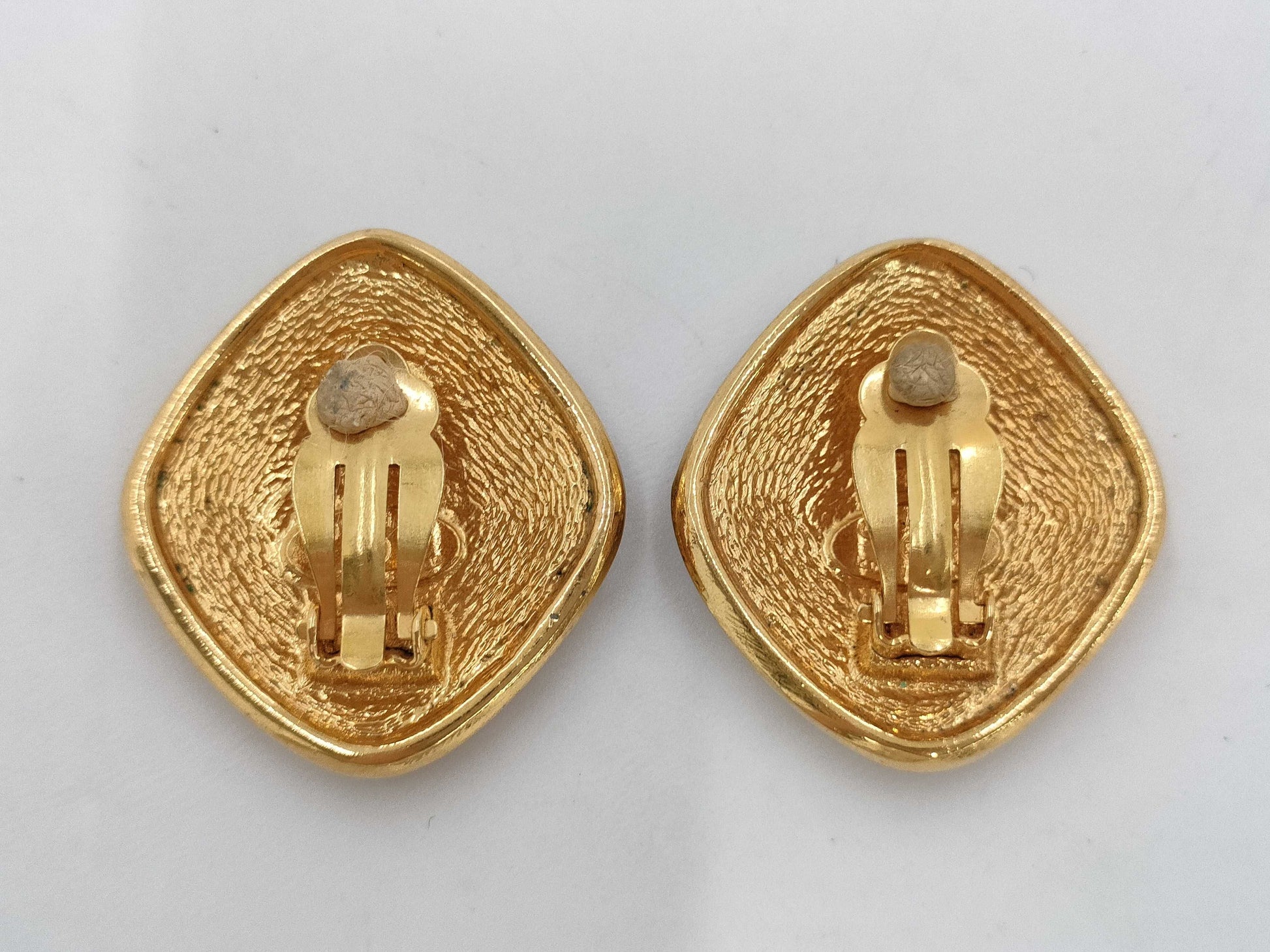 CHANEL Square GP Earrings